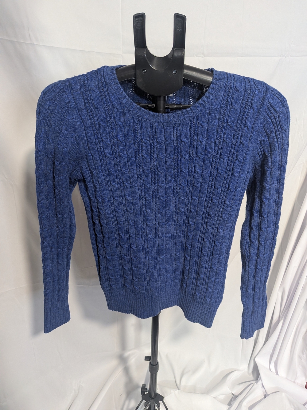 St. John's Bay Royal Blue Cable Crewneck Sweater